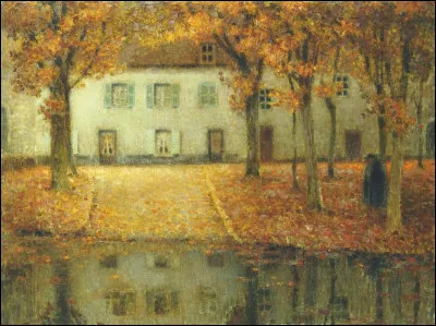 Qui a repr&eacute;sent&eacute; cette maison au bord de l'eau &agrave; Chartres ?