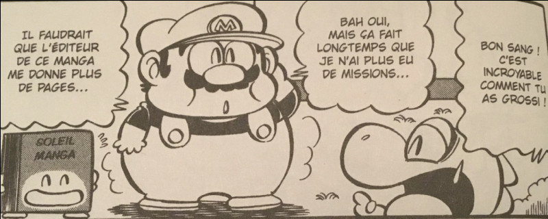 Comment Mario a-t-il fait pour maigrir aussi vite dans ce chapitre ?