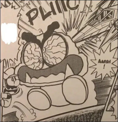 De quel jeu vient ce vaisseau, qui percute le géant Goomba ?