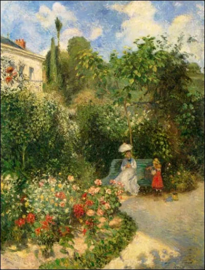 Qui a peint "Le Jardin à Pontoise" ?