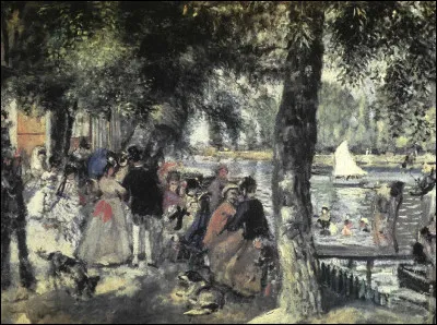 Qui a fait ce paysage de "La Grenouillère" ?