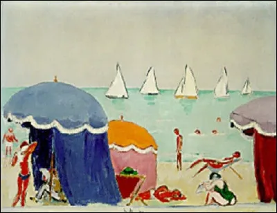 Qui a représenté "La Plage de Deauville" ?