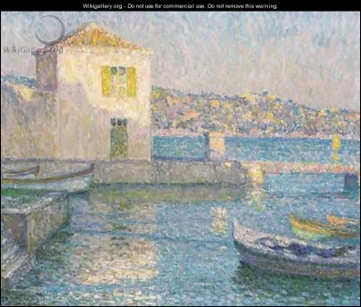 Qui est l'auteur de la toile intitulée "Maison près de la mer" ?