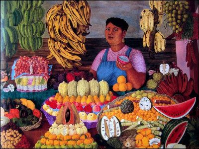 Qui a peint "La Vendeuse de fruits" ?