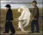 1903 : Cette toile, 'l'ange blessé' est l'oeuvre d'un peintre finlandais. Il était également illustrateur de conte. Qui est ce peintre symboliste ?