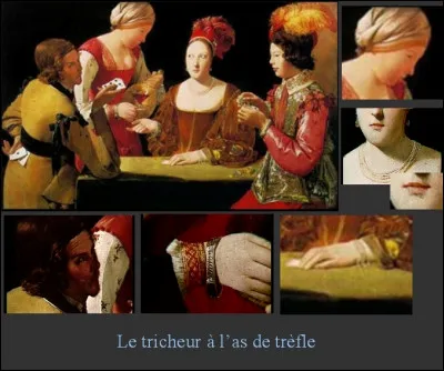 Le tableau de Georges de la Tour "Le Tricheur à l'as de trèfle" a longtemps été attribué à un autre peintre ; quel est le nom de ce peintre, également auteur d'un tableau représentant un tricheur ?