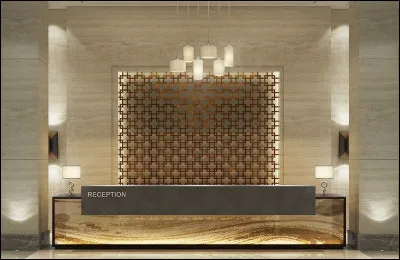 Voilà l'accueil. Dans un hôtel, comment se nomme cette pièce ?