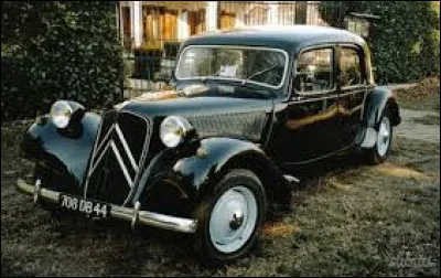 Durant quelle décennie est apparue la Citroën Traction Avant ?