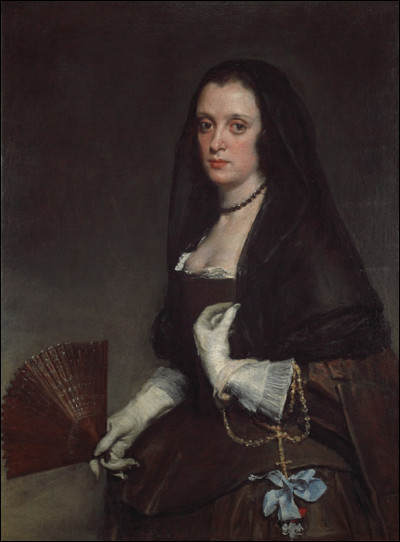 Quel peintre baroque espagnol du XVIIe a réalisé le tableau "La Dame à l'éventail" ?
