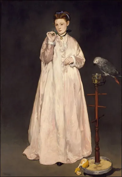 Quel peintre français du XIXe est l'auteur du tableau "Jeune fille au perroquet" ?