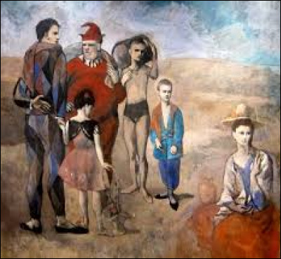 Qui a peint "La famille de saltimbanques" ?