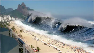 Parmi ces catastrophes naturelles laquelle est une géante vague ?