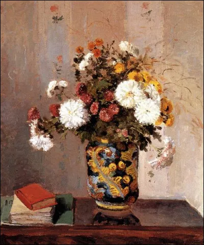 Qui a peint "Chrysanth&egrave;mes dans un vase chinois" ?