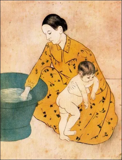 Qui a peint "Le bain de l'enfant" ?
