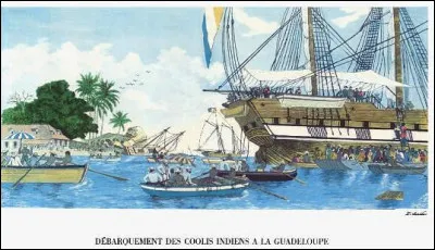 En 1854, les premiers travailleurs indiens sont arrivés sur un bateau. Comment s'appelait le bateau ?