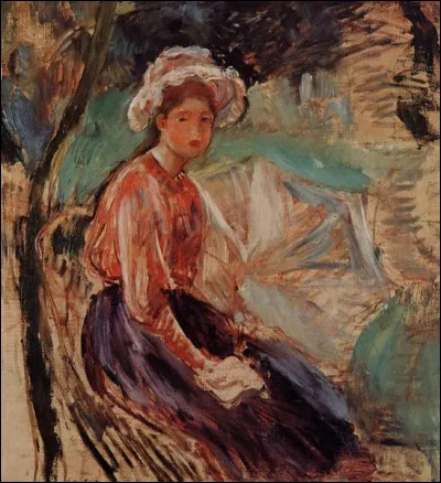 Qui a peint "Jeune fille avec un parapluie" ?