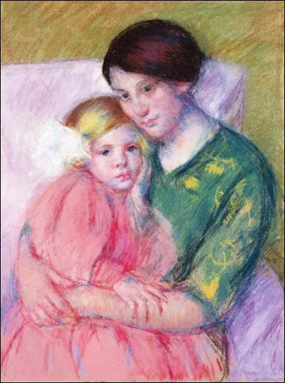 Qui a peint "Lecture mère et enfant" ?