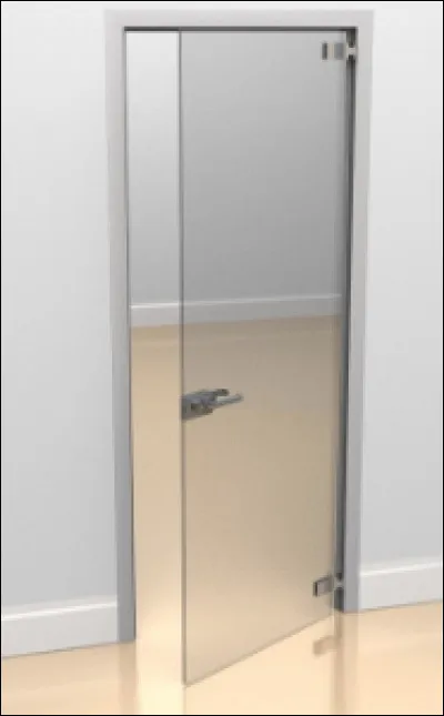 Quelle est cette porte en verre épais totalement transparente qui permet un éclairement maximum ?