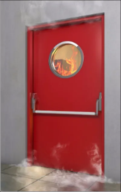 Quelle est cette porte utilisée pour lutter contre la propagation d'un incendie ?