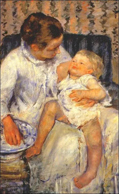 Qui a peint "Mère sur le point de laver son enfant endormi" ?