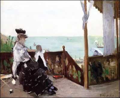 Qui a peint "Dans une villa au bord de la mer" ?