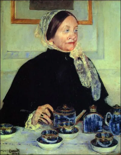 Qui a peint "Dame à la table à thé" ?