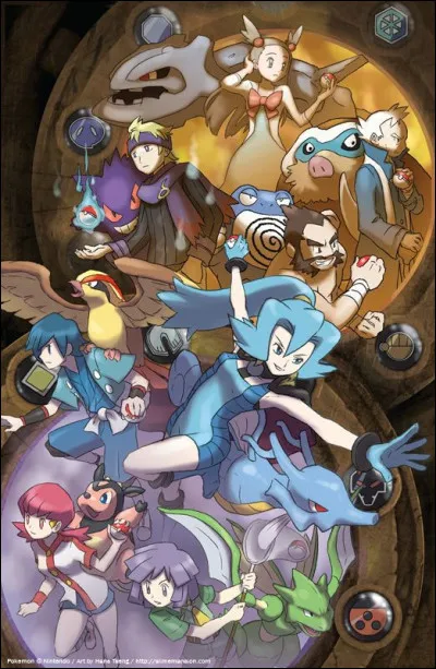 Passons aux humains : quel est le troisième champion d'arène de la région de Johto ?