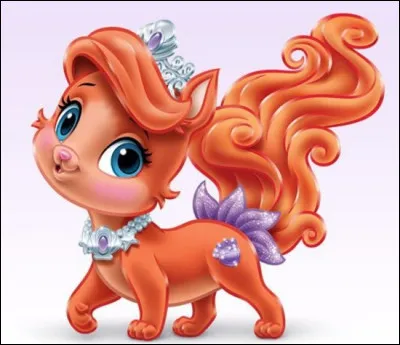 Ce chien est trop joli, tout comme la princesse qu'il cache, qui est d'ailleurs :