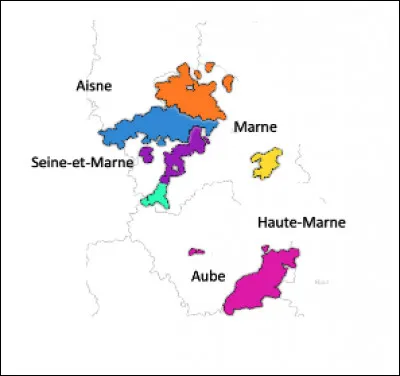 L'appellation champagne compte-elle 5 départements ?