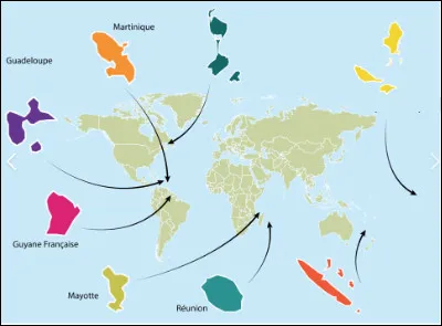La France compte-elle plus de 5 départements d'outre mer ?