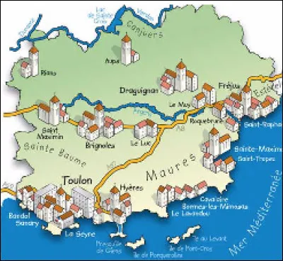 Le département du Var est-il traversé par le Var, un fleuve côtier ?