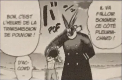 C'est l'heure de la transmission, qu'est-ce que le super-héros va donner à notre personnage principal pour qu'il ait sa récompense ?