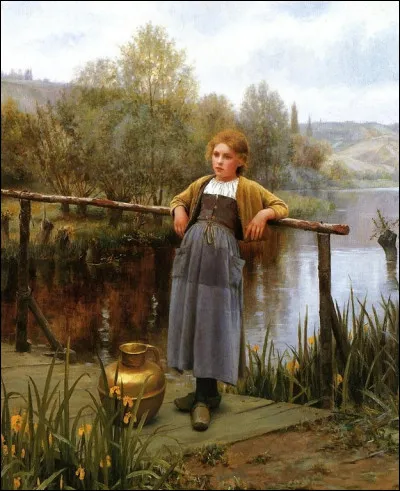 Qui a peint "Jeune fille près d'un ruisseau" ?
