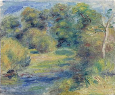 Qui a peint "Paysage avec un ruisseau ? " ?