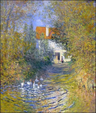 Qui a peint "Les oies dans le ruisseau" ?