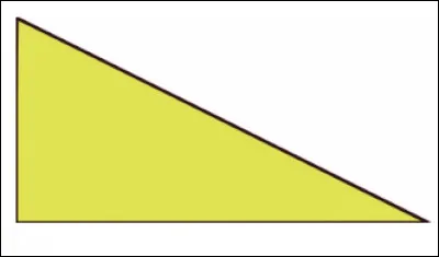 Cette forme est-elle un triangle isocèle ?