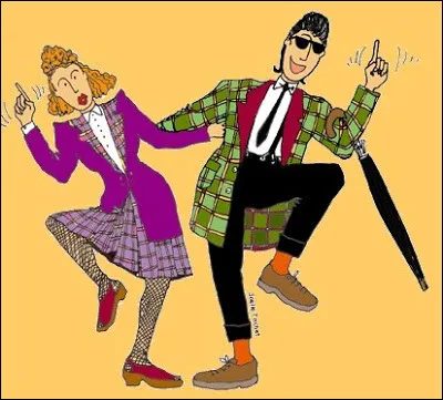 À la fin des années 1940, jeune qui se distinguait par sa tenue excentrique et qui était grand amateur de jazz :