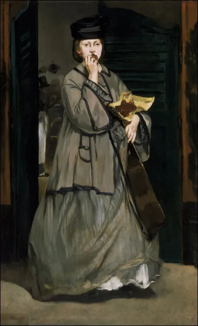 Quel peintre est l'auteur du tableau "La Chanteuse de rue" ?