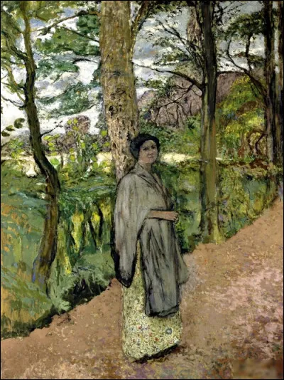 "Femme en gris sur le chemin" est un tableau de quel peintre ?