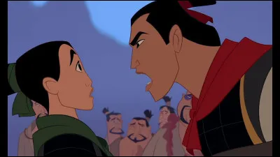Dans "Mulan", quelle punition Shang donne-t-il à ses soldats lorsque ceux-ci mettent la pagaille dans le camp d'entraînement ?