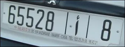 De quel pays provient cette plaque d'immatriculation ?