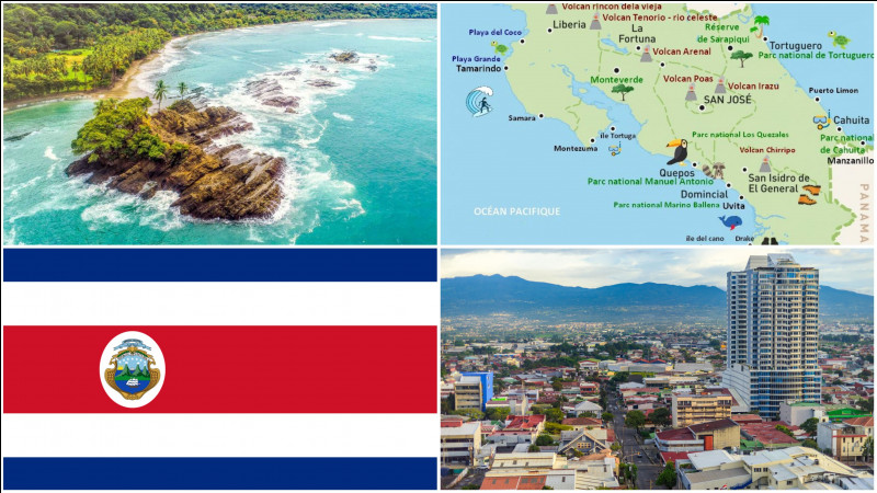 Costa Rica ~ C'est un pays d'Amérique centrale. Entre deux océans, il héberge de magnifiques forêts vierges et des volcans. Quelle est la capitale de cet État ?