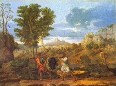 Quel peintre reprsentant du mouvement baroque a ralis 'L'automne ou la grappe de la Terre promise ' ?