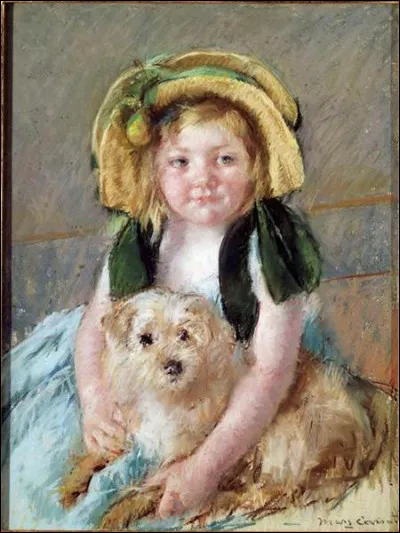 Qui a peint "Sara avec son chien" ?