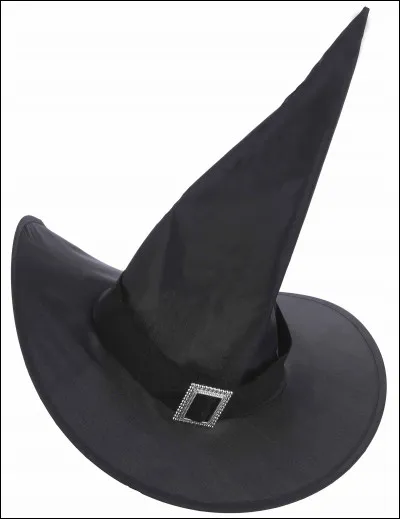 Sur ma tête, je vais mettre mon____de sorcière.