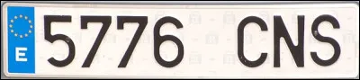 De quel pays provient cette plaque d'immatriculation ?
