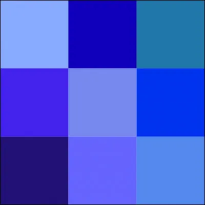 Lequel de ces mots désigne une nuance de bleu ?