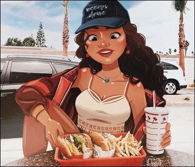 Cette princesse a l'air d'avoir bien faim.