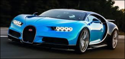 Cette voiture est une Bugatti Chiron.