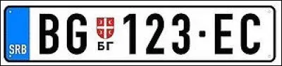 De quel pays provient cette plaque d'immatriculation ?